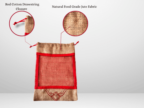 Decorative Food Grade Jute Mesh Bag